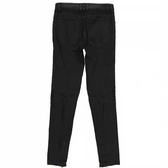 High Waisted Slim Black Pants - Picture 2 of 3